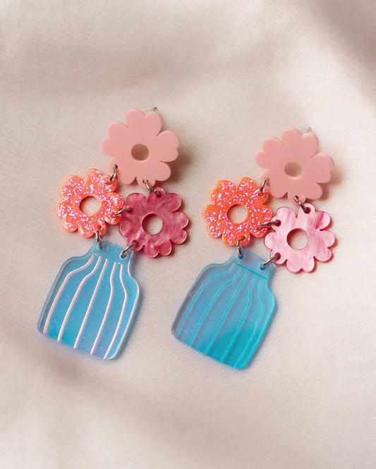 Aretes de floreros