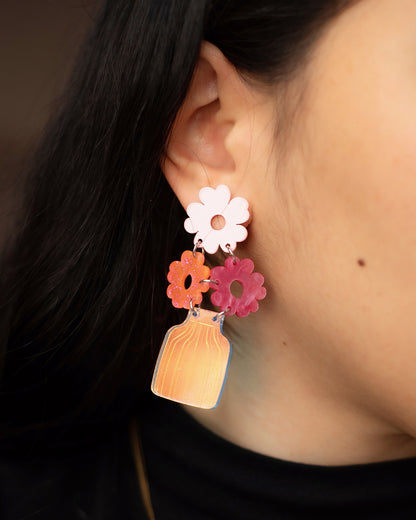 Aretes de floreros