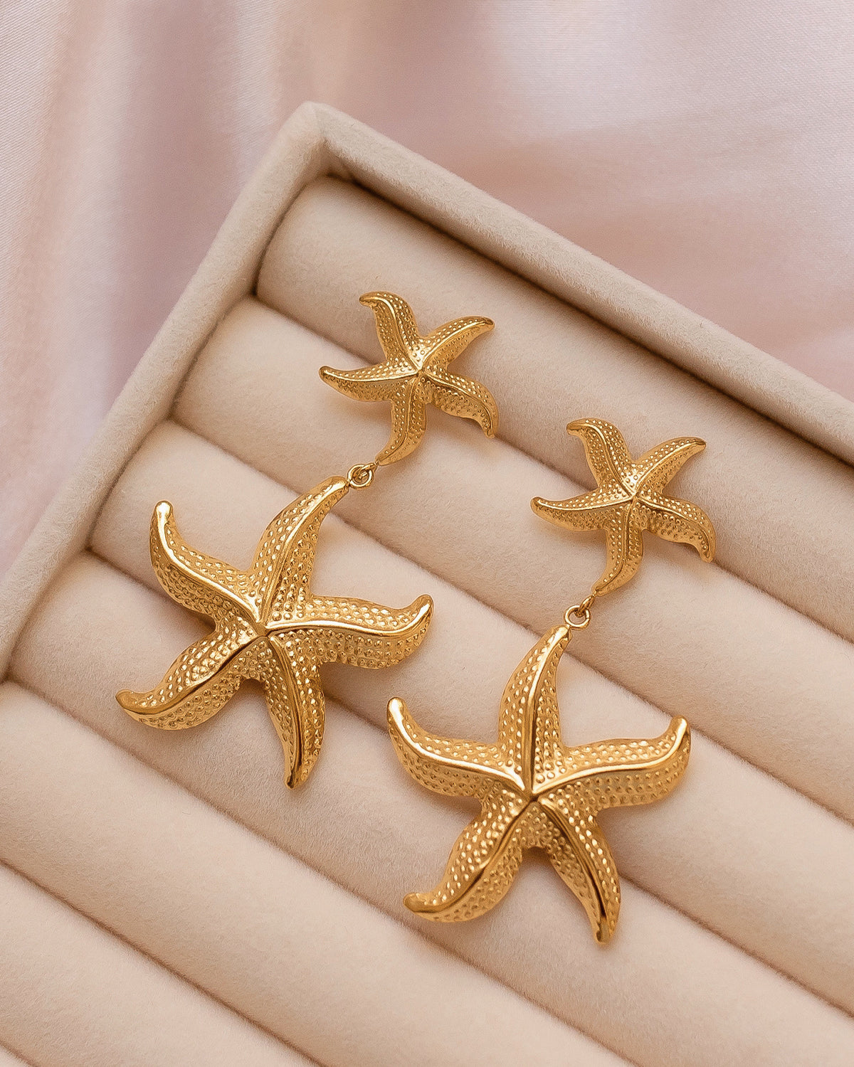 Aretes de estrellas de mar