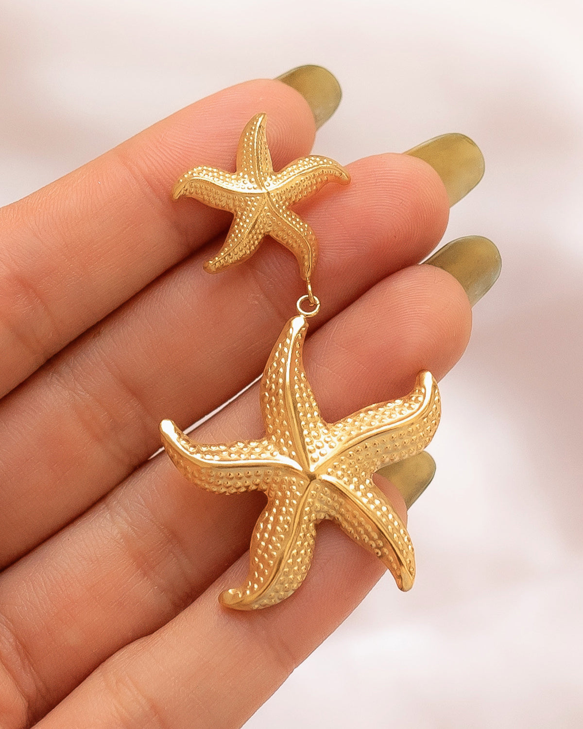 Aretes de estrellas de mar