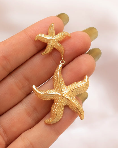 Aretes de estrellas de mar