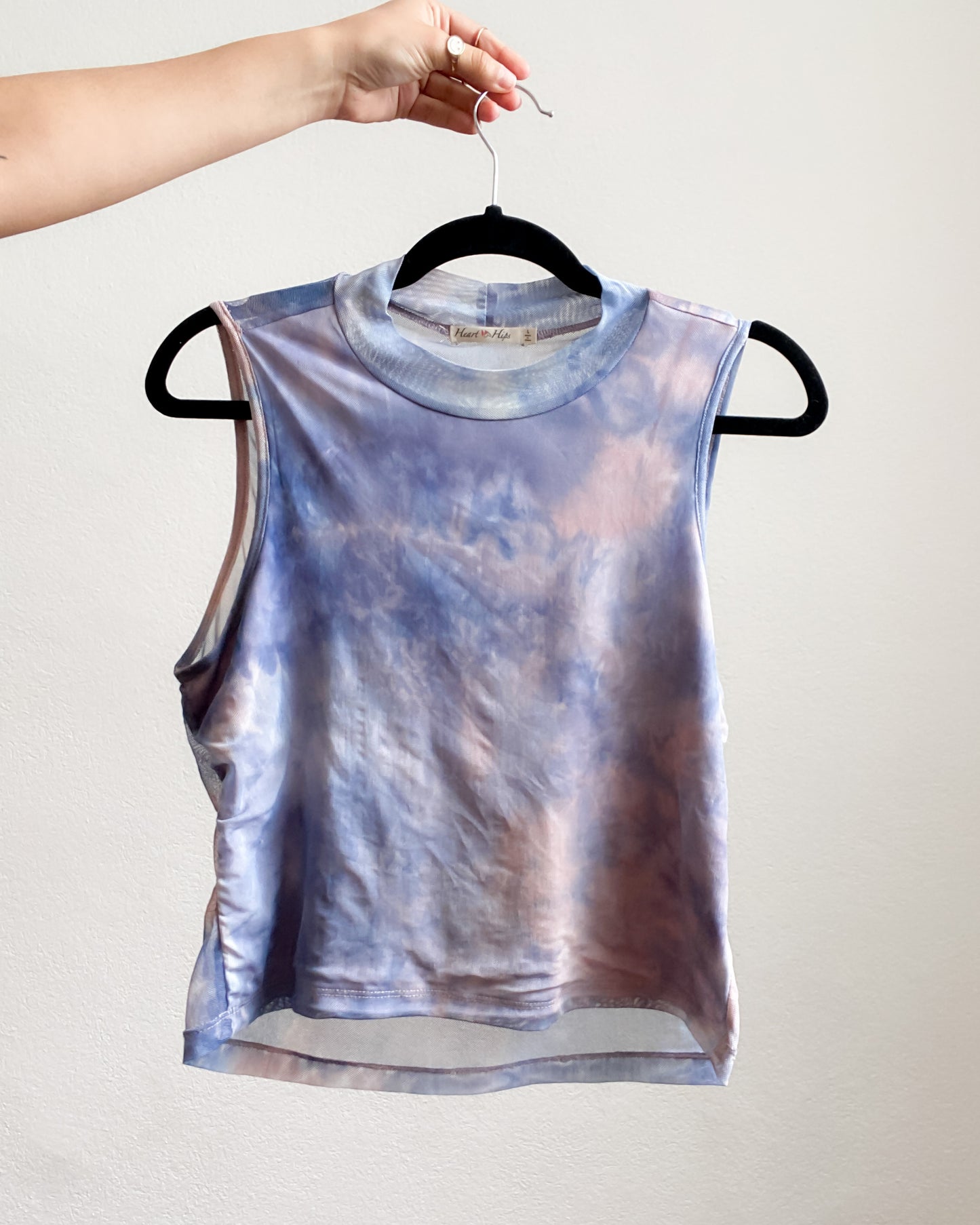 Top mesh tie dye