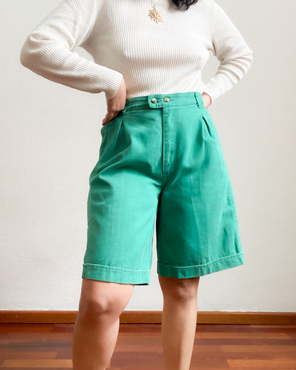 Mom shorts verdes