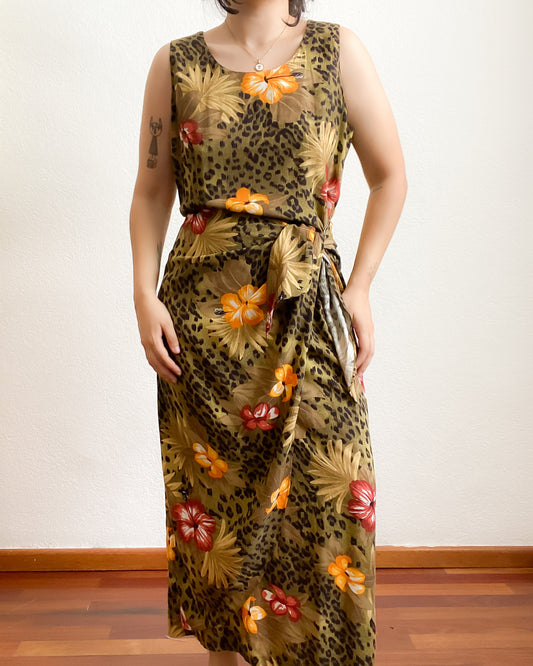 Maxidress tropical