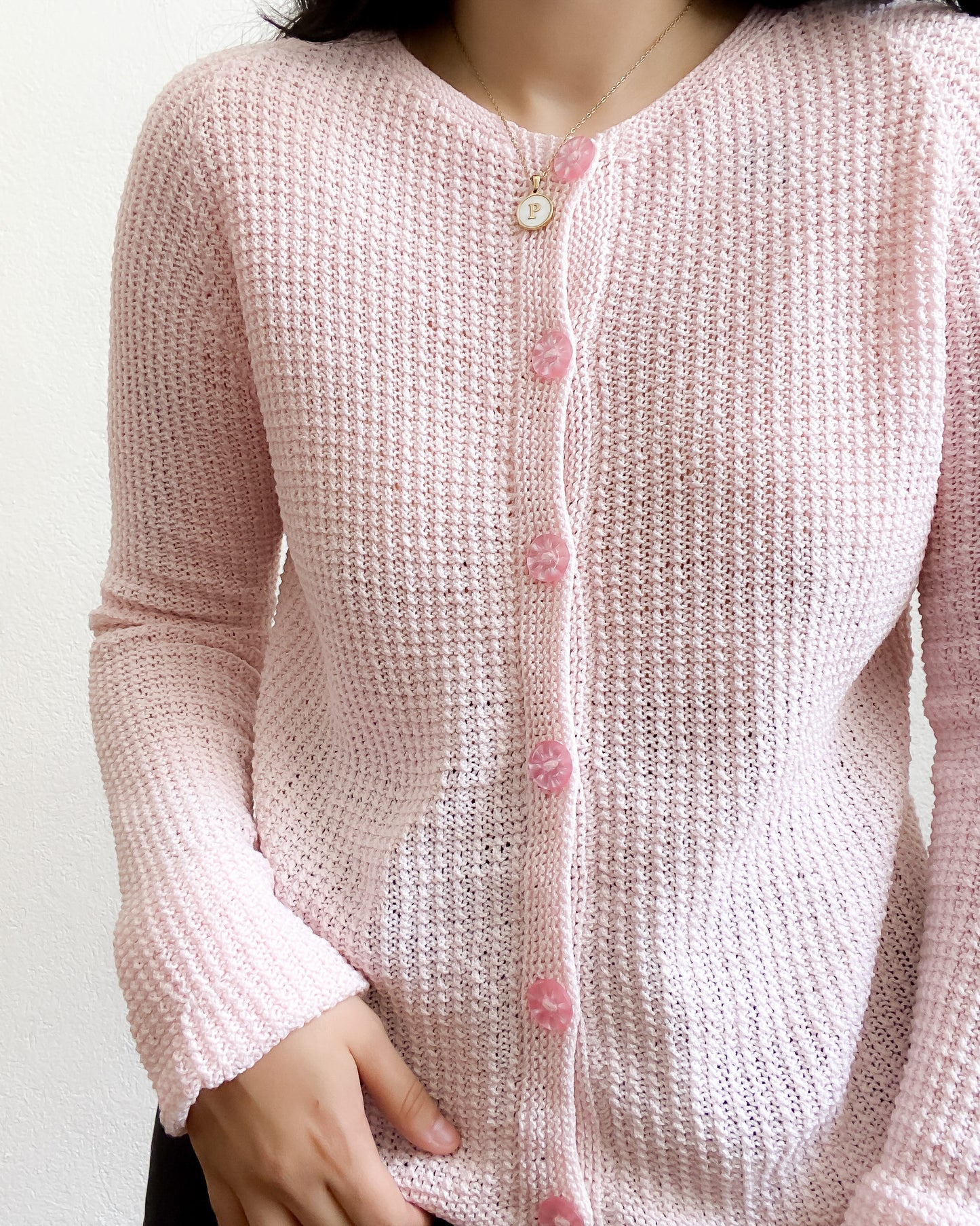 Cardigan rosa