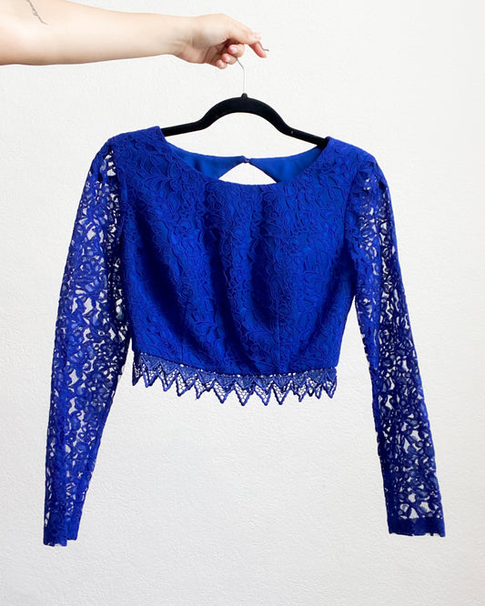 Crop top azul