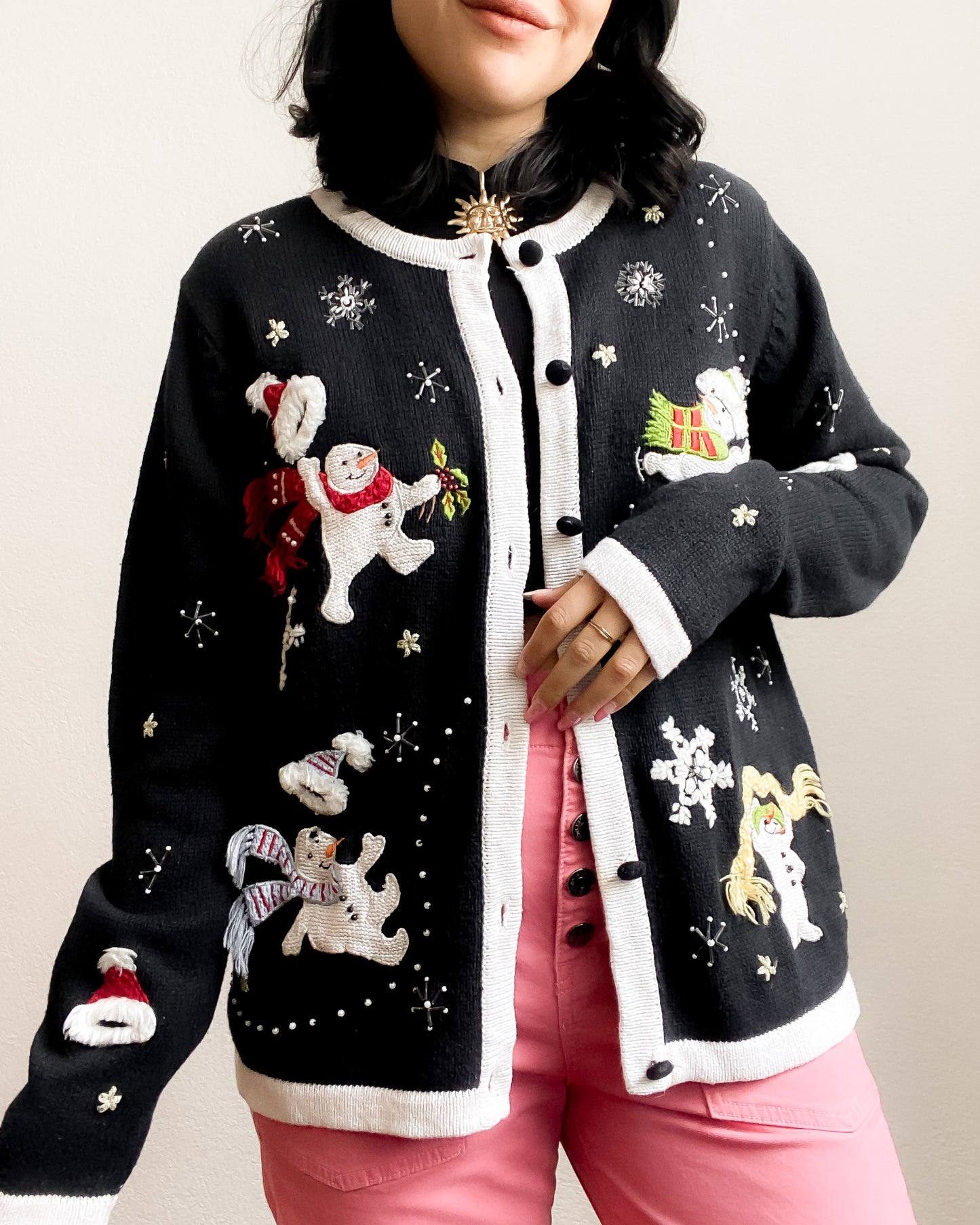 Cardigan navideño