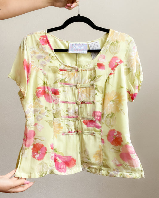 Blusa floreada