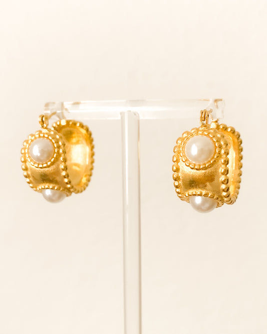 Aretes de perlas