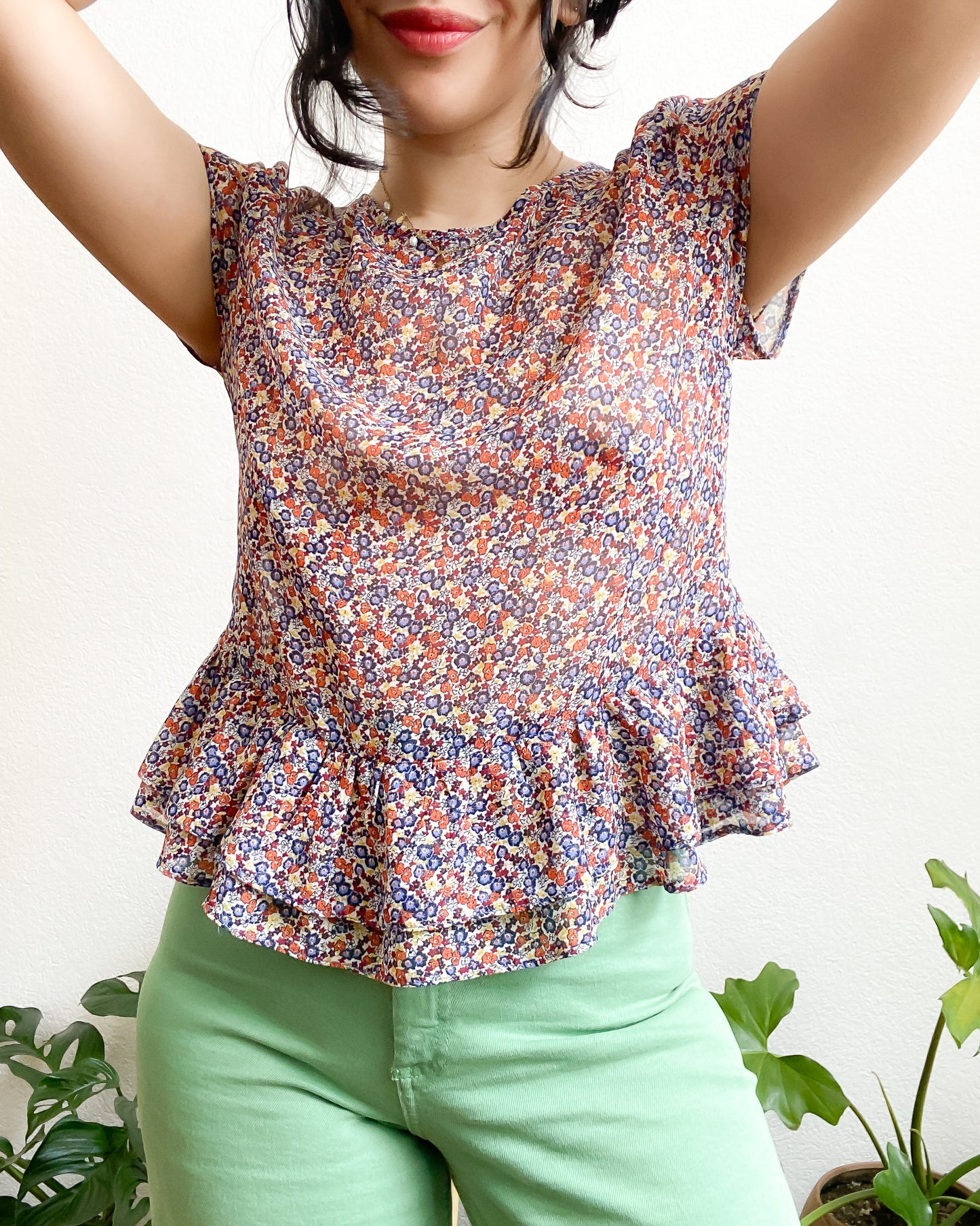 Blusa floreada